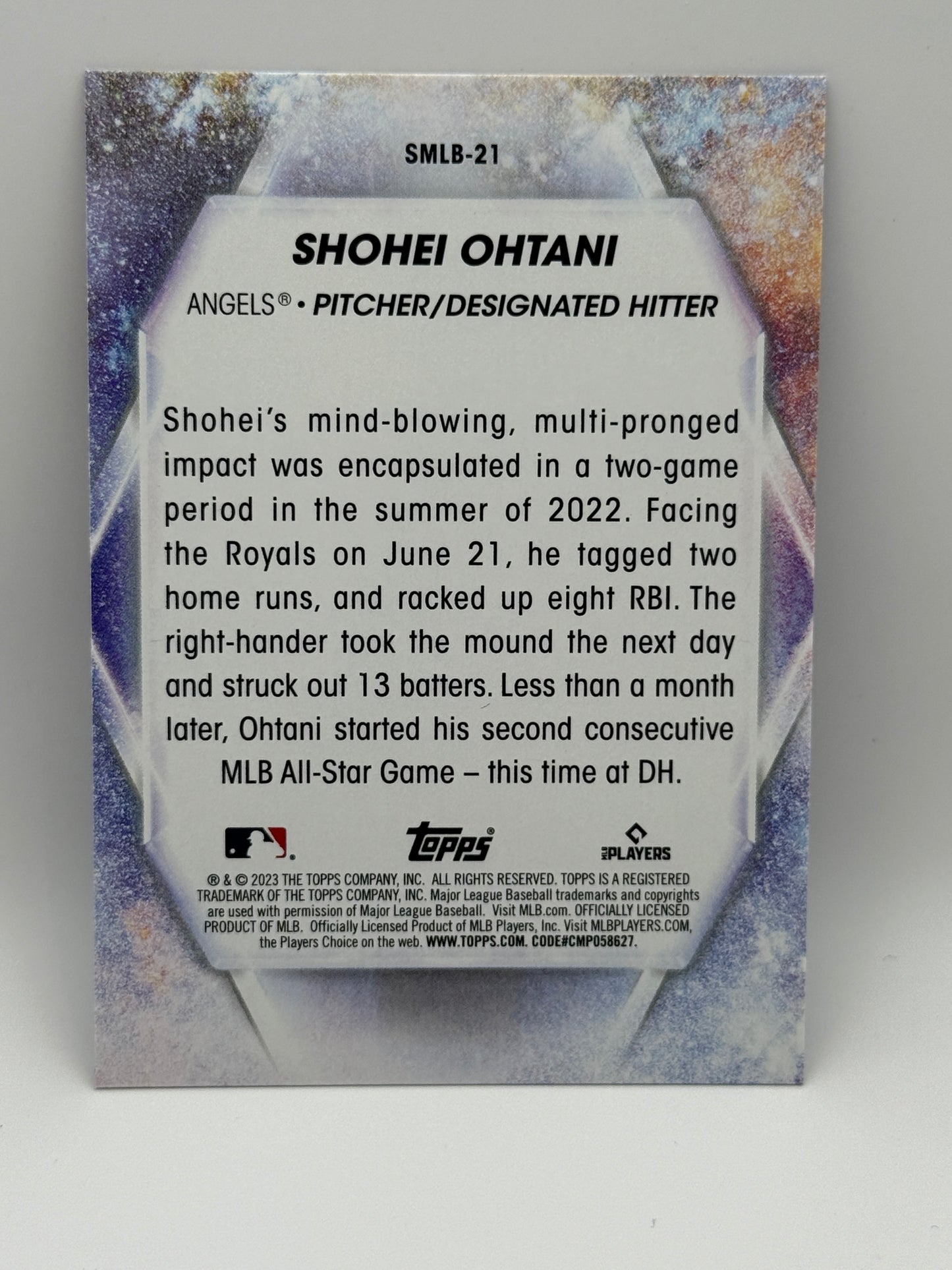 2023 Topps Series 1 - Stars of Mlb Shohei Ohtani #SMLB-21