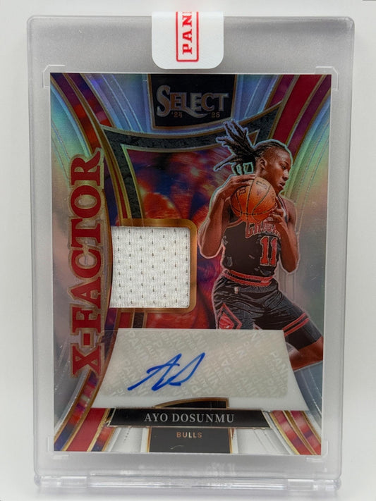 2024-25 Panini Select AYO DOSUNMU X-Factor Auto Jersey Patch /199 SSP Bulls 🔥
