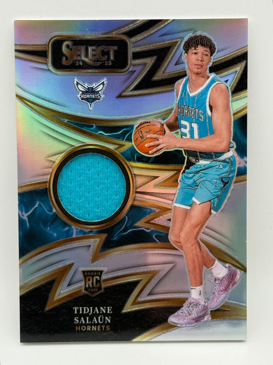 🔥 2024-25 Select Sparks Rookie Jersey RC - Tidjane Salaün Prizm Patch | Hornets