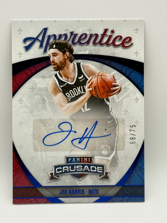 2021-22 Panini Crusade Apprentice Joe Harris Auto #68/75 Brooklyn Nets RC Autogr