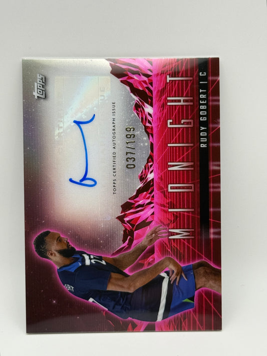2023-24 Topps Midnight - Horizon Signatures Rudy Gobert #HS-RG Twilight 37/199