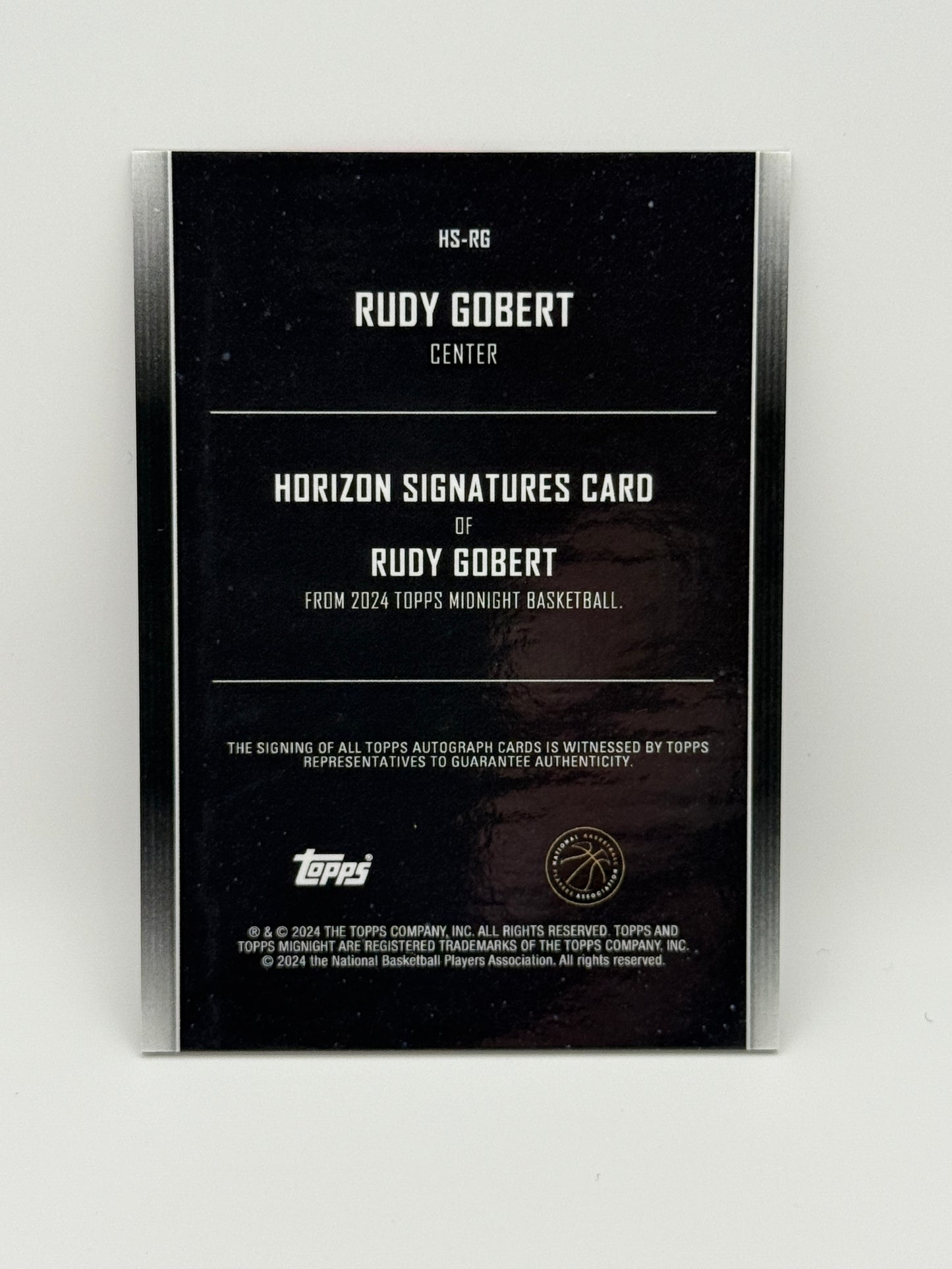 2023-24 Topps Midnight - Horizon Signatures Rudy Gobert #HS-RG Twilight 37/199