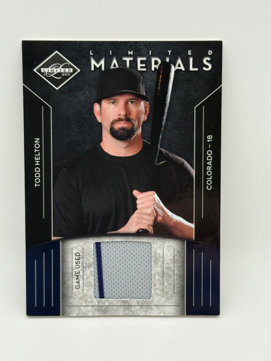 2011 Panini Limited - Limited Materials Todd Helton #77 /499 (MEM)