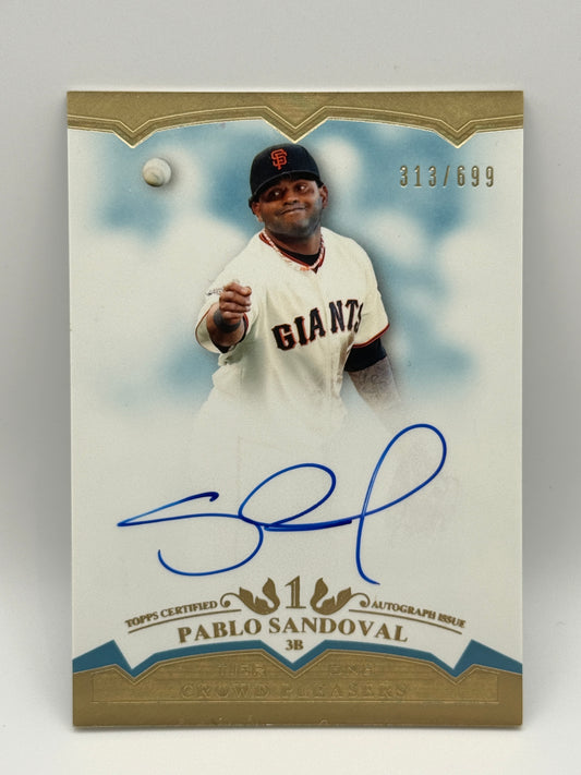2011 Topps Tier One - Crowd Pleaser Autographs Pablo Sandoval #CP- PS /699 (AU)