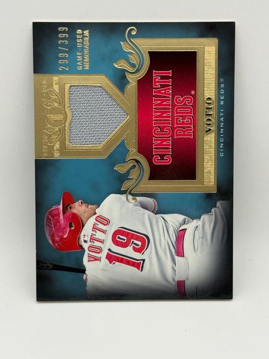 Joey Votto 2011 Topps Tier One Game-Used Jersey Relic /399 Cincinnati Reds #TSR-