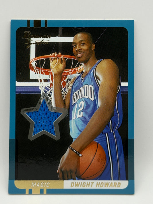 2004 Bowman Signature Dwight Howard RC #56 Jersey Relic /169 Magic Rookie Game-W