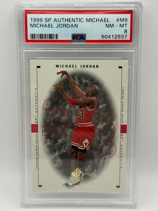 1999 SP Authentic Michael Jordan #M9 PSA 8 NM-MT Chicago Bulls HOF Legend 🔥