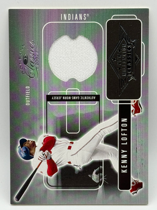 2002 Donruss Classics Kenny Lofton Game-Worn Jersey /450 Indians #NMC-42 MLB