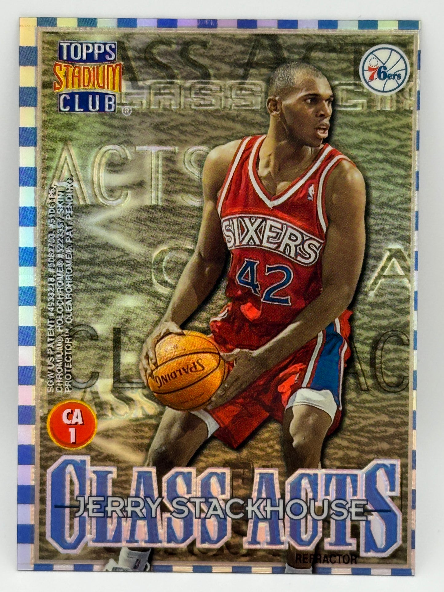 🔥 1997 Topps Stadium Club Class Acts REFRACTOR Michael Jordan/Jerry Stackhouse