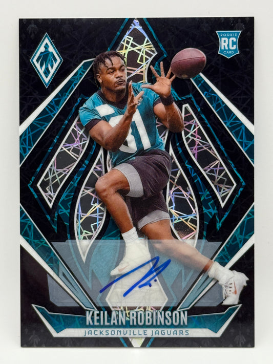 2024 Panini Phoenix - Rookies Keilan Robinson #212 Black Lazer /1 (AU, RC)