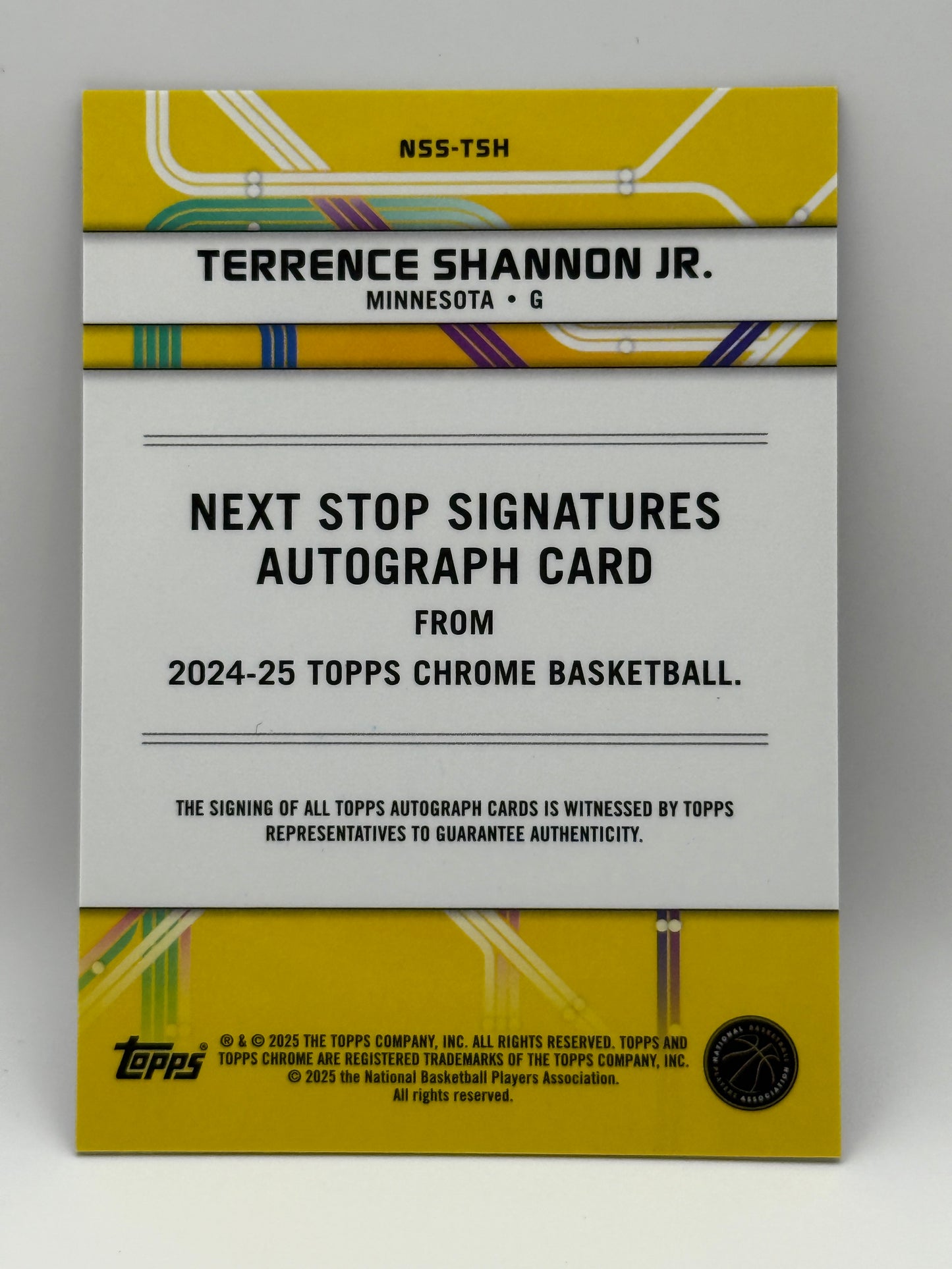 2024-25 Topps Chrome Terrence Shannon Jr. AUTO RC • Next Stop Signatures Rookie
