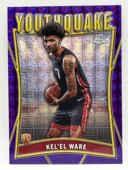 2024-25 Topps Chrome Youthquake Kel'el Ware #YQ-11 Purple Geometric Refractor