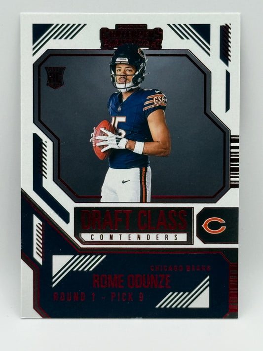 2024 Panini Contenders Draft Class ROME ODUNZE Rookie Card RC #13 Bears Round 1
