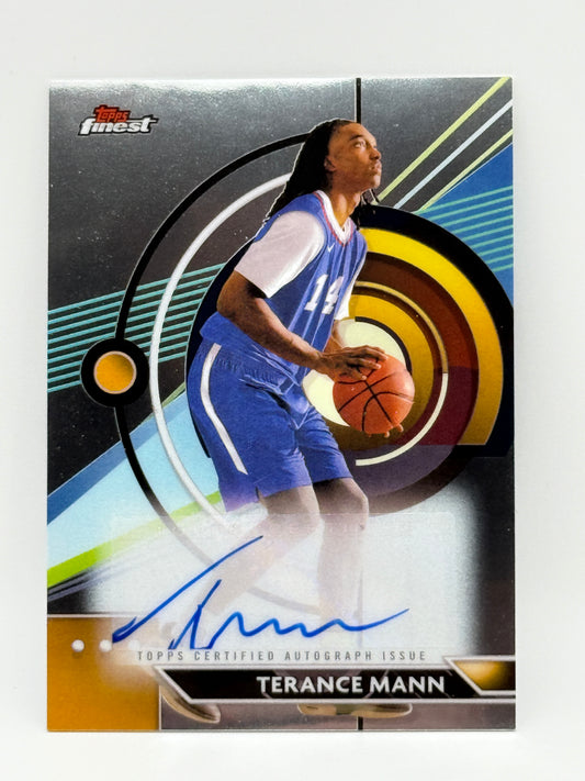 2023-24 Topps Finest Terance Mann Auto Card 🔥 On-Card Autograph LA Clippers SG