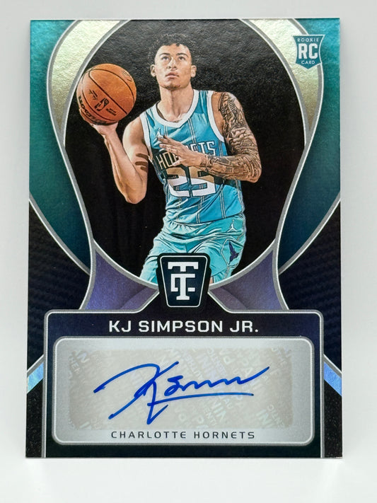 2024-25 Panini Totally Certified KJ Simpson Jr RC Auto 🔥 Rookie Autograph