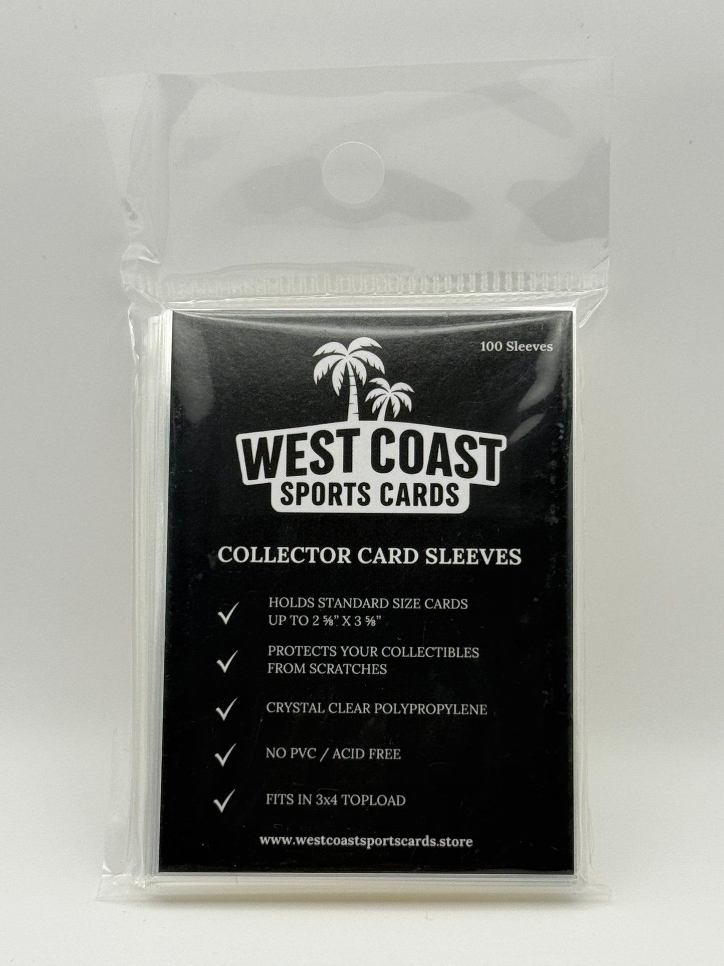 Collector Card Sleeves - 3 Packs of 100 - Total of 300 Sleeves