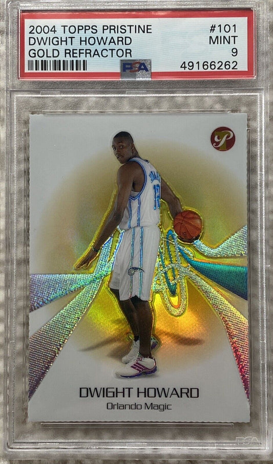 2004-05 Topps Pristine Gold Refractor Dwight Howard RC Rookie 10/27 PSA 9 POP 1